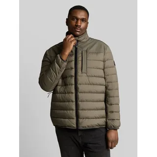 TOM TAILOR PLUS Winterjacke Jacken Plus Size - Hybrid Steppweste mit Stehkragen grün XXL (58/60)