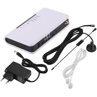 Akozon Kabelloser Telefonadapter, GSM-Kabel-zu-Kabel-Telefonzelle, 24-Stunden-Arbeitsterminal, kann Alarmrecorder-Box, EU-100-240-V-Gateway mit Eingangserkennung verbinden