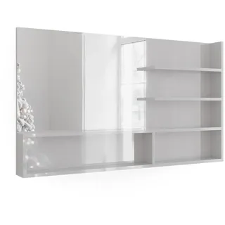 Vicco Spiegelregal Wandspiegel Badezimmerspiegel Badspiegel Schminkspiegel-Regal Spiegel-Regal-Kombination Badregal Kosmetikspiegelregal Badmöbel Badezimmermöbel