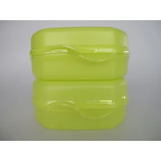 TUPPERWARE To Go Snacky limette (2) Brotbox Vesperbox Brot Vesper Dose Box