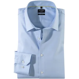 Olymp Super Slim, Fit Businesshemd mit Kentkragen, Bleu, 43