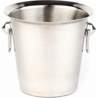 APS 36020 Weinkühler/Sektkühler - Flaschenkühler aus Edelstahl mit Ring-Griffen, außen hochglanzpoliert, innen matt poliert - Abmessungen: 20 cm, Höhe: 19 cm, Volumen: 3 l