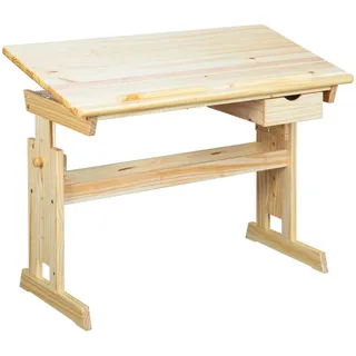Interlink Schreibtisch Kiefer massiv natur