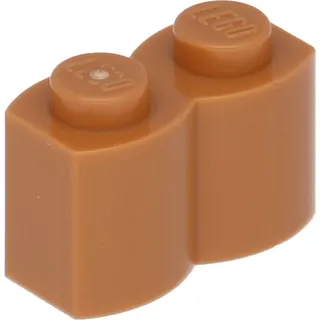 1x2 Pallisade - 10 Stück Mittleres Nougat