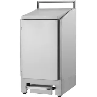 Dutch Bins Edelstahl Abfallsackhalter 60 Liter AVZH 60 E Edelstahl matt gebürstet