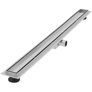 luxebath Duschrinne 100 cm 2in1 befliesbar Edelstahl Silber