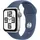 2024 GPS + Cellular 40 mm Aluminiumgehäuse Silber, Sportarmband Denim M/L