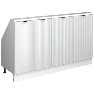 Vicco Rion 140 x 83,8 x 46 cm Weiß Riffel
