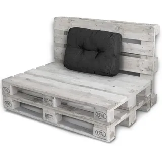 Lacestone - Palettenkissen Palettenauflagen Sitzkissen Rückenlehne Kissen Palette Polster Sofa Couch Schwarz - Seitenkissen