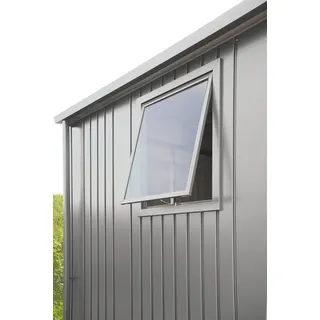 Biohort Fenster für Gerätehaus 188 x 2,5 x 81,4 cm Silber