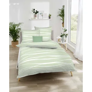 KAEPPEL Motion Mako-Satin jade 135 x 200 cm + 80 x 80 cm