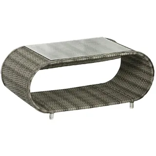 Dehner Loungetisch Avani, ca. B107/H46/T53 cm, grau