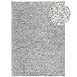 KADIMA DESIGN Wollteppich 80 x 150 cm Blau
