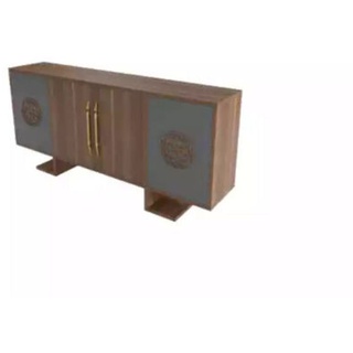 JVmoebel Sideboard Bürokommode Sideboard Designermöbel Schrank Büro Einrichtung (1 St., 1x nur Sideboard), Made in Europa braun|grau