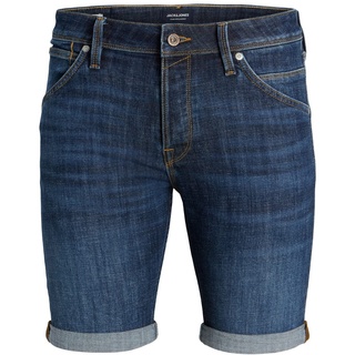 JACK & JONES Herren Jeans Short JJIRICK JJFOX GE 237- Relgular Fit - Plussize, Größe:46, Farbe:Blue Denim 12229108