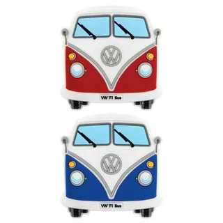 BRISA VW Collection - T1 Bulli Bus Kühlschrankmagnete 2er Set | Bunt