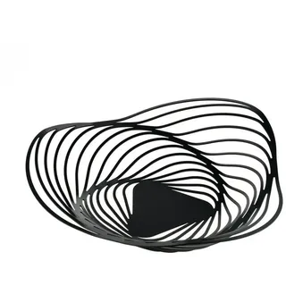 Alessi Obstkorb Trinity 43 cm Edelstahl 43 x 43 x 43 cm schwarz