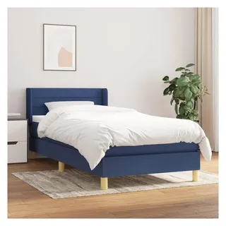 vidaXL Boxspringbett 80 x 200 cm Blau