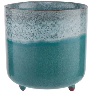 Butlers Blumentopf, Blau, Keramik, 15 cm, Dekoration, Blumen & Zubehör, Übertöpfe