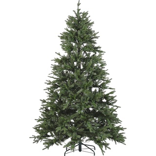 Beliani, Weihnachtsbaum, Künstlicher Weihnachtsbaum mit LED Beleuchtung 210 cm grün FIDDLE (210 cm)