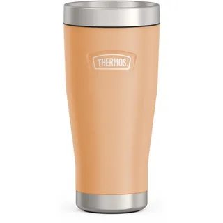 Thermos ICON Thermobecher 0,47 l, 7 h heiß, melon mat | 22 h kalt, auslaufsicherer Edelstahl-Isolierbecher, Kaffeebecher To Go, spülmaschinenfest, für Büro & unterwegs, orange