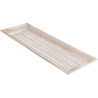 Rustikales Deko-Tablett 20,5 x 3,7 x 60 cm - Perfektes Wohnaccessoire für Deko, Weihnachten & Servieren - Universell und vielseitig