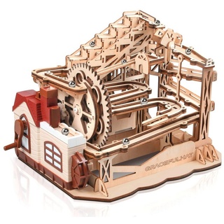 HomeGuru 3D-Puzzle Modellbausatz,3D Holzpuzzle,mechanisches Modell,Geschenk,Hobby, Puzzleteile beige
