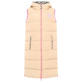 Zwillingsherz Wendeweste Leopard Beige L