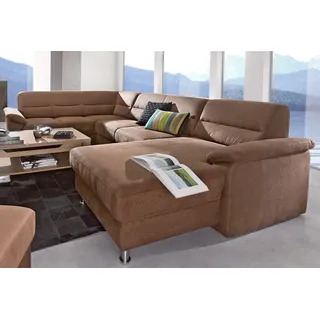 sit&more Wohnlandschaft Kunstleder 3-Sitzer Braun