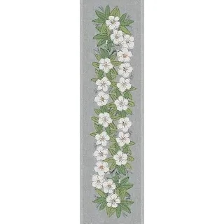 Ekelund Weavers Vintervita Tischläufer aus 100 % Bio-Baumwolle, 35,6 x 119,4 cm