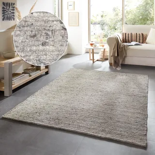 THEKO Alm-Glück Wendeteppich 250 x 350 cm Grau