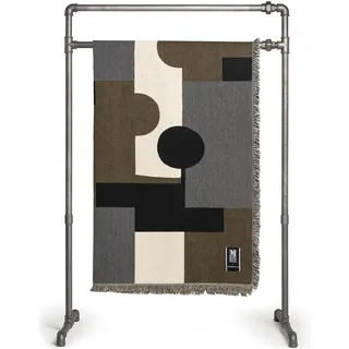 Markslöjd, Decke, Decke Lia 250 x 150 cm, Grün/Weiss/Schwarz (250 x 150 cm)