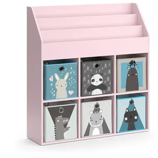 Vicco Kinderbücherregal Luigi 107 x 114 cm Kiefer rosa