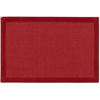 benuta Fußmatte Sana, rechteckig, Höhe: 5 mm, 100% Sisal Naturfaser, Teppich Wohnzimmer, Esszimmer, Schlafzimmer rot