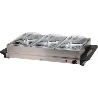 Excellent Electrics Kerbl Buffetwarmer, Speisewärmer, Schwarz, Silber