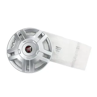 Fiat Radkappe 15 Zoll 1 Stück Rot/Silber