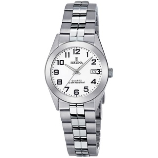 Festina Damen Analog Quarz Uhr mit Edelstahl Armband F20438/1