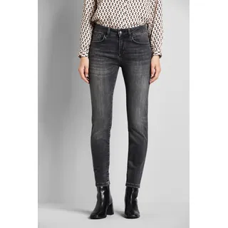 5-Pocket-Jeans BUGATTI Gr. L38, Langgrößen, grau (dunkelgrau) Damen Jeans Röhrenjeans mit Flexcity-Stretch