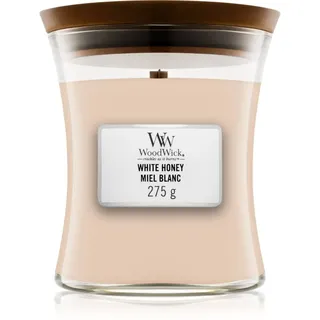Woodwick White Honey Miel Blanc Duftkerze mit Holzdocht 275 g