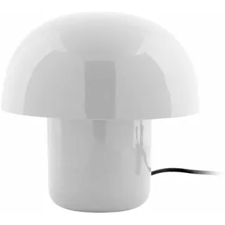 Leitmotiv Tischlampe Fat Mushroom Mini - Weiß - 20x20x20cm | Rund - skandinavisch - Eisen - Tischleuchte Wohnzimmer & Schlafzimmer - Tischlampen modern