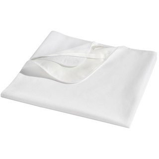 SCHLAFWOHL SILVER® Matratzenschutz-Auflage • Molton Matratzen Unterlage • Matratzenschoner • Inkontinenz Auflage • Topper • Schoner • wasserdicht 90x200 cm • weiß