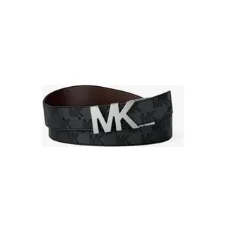 MK Wendbarer Gürtel aus Leder mit Logoprägung - Braun - Michael Kors - ONE SIZE