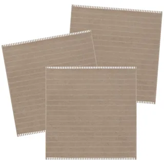 Kracht Geschirrtuch Standard, (3-tlg., 3-teilig), 3er Pack Frottee Küchenhandtücher (3 Stück) ca.50x50cm Baumwolle beige