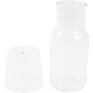 Sadkyer Wasserkaraffe mit Tumbler Glas Kalt-Wärmflasche Cup Sets Nachttisch Wasserkrug Hochtemperaturflasche