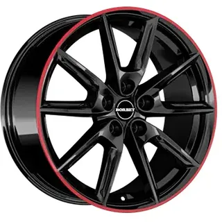 Borbet LX19 8,0 x 19 5 x 112 ET44 MB66,5 Schwarz/Rot