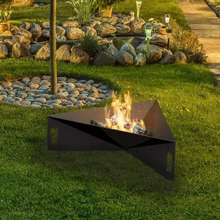 Feuerschale PYRAMID 79 cm x 68 cm Feuerstelle Gartenfeuer
