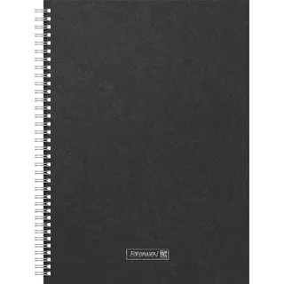 Brunnen Notizbuch Premium Wire A4 schwarz punktkariert