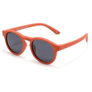 PACIEA Sonnenbrille Kinder 0-3 Jahre mit Band 100% UV400 Schutz Polarisierter Sport orange Rotundität