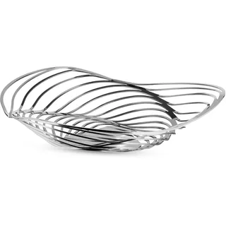 Alessi Trinity Obstschale Edelstahl Grau 33 cm