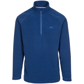 Trespass Herren Keynote Warmes Microfleece mit halbem Reißverschluss, 140 g/m2, Dunkles Marineblau, S